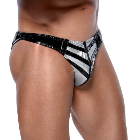 Vinyl Thong Men 2XL - 3