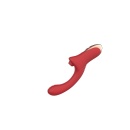 Wibrator Suking G Spot Red - podciśnieniowe ssanie łechtaczki, wibracje punktu G, wymiary: brak danych producenta - 1
