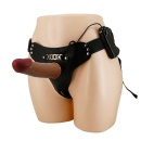 Uprząż Starks typu strap-on z wibrującym dildo hollow 17,5 cm - 5