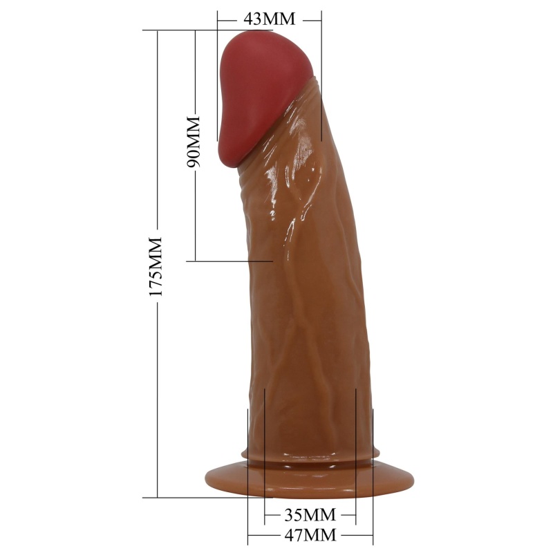 Uprząż Starks typu strap-on z wibrującym dildo hollow 17,5 cm - 11