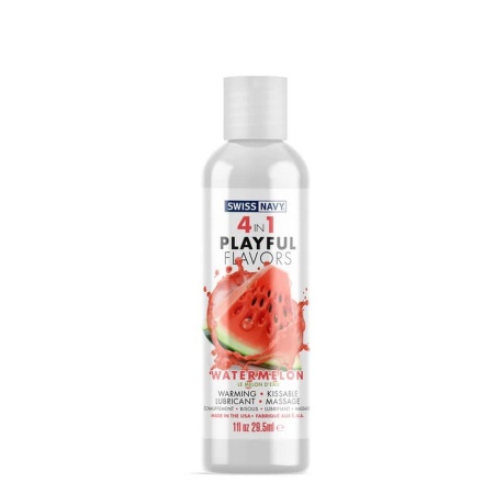 4 in 1 Lubricant with Watermelon Flavor - 1 fl oz / 30 ml - 1