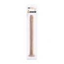 Dildo 19 Inch Beige (48,2 cm) - realistyczna struktura, przyssawka i montaż w uprzęży strap-on - 1