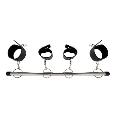 Spreader bar with wrist and ankle cuffs - 1 2