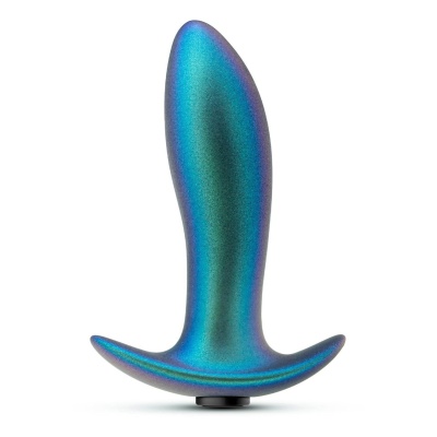 Korek analny wibrujący Anal Adventures Matrix Voyager Plug Neptune Teal - silikon Puria®, szerokość 3,2 cm - 1