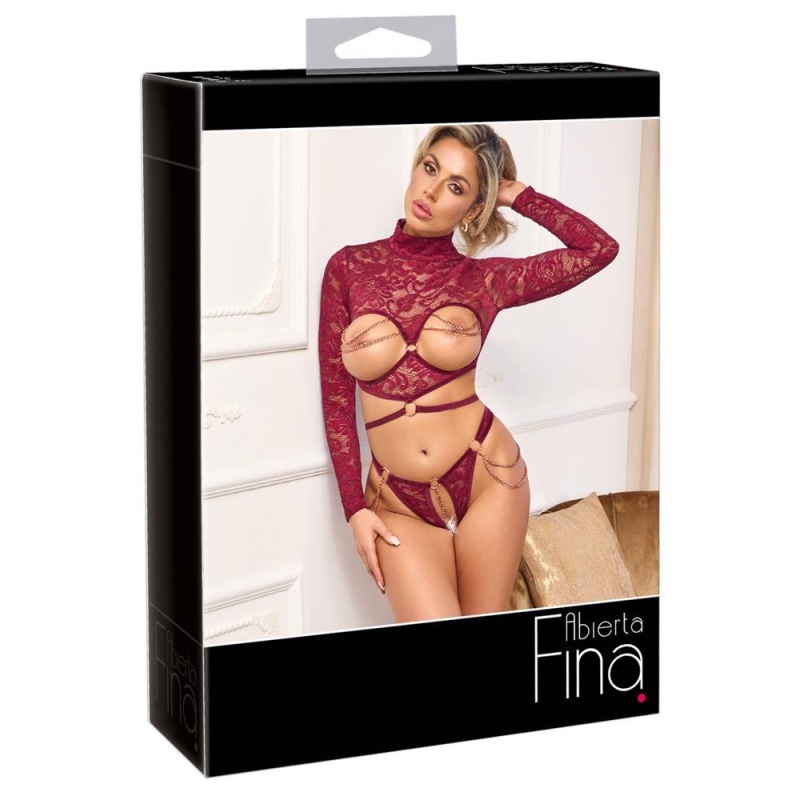 Open Top & Thong red XL - 1