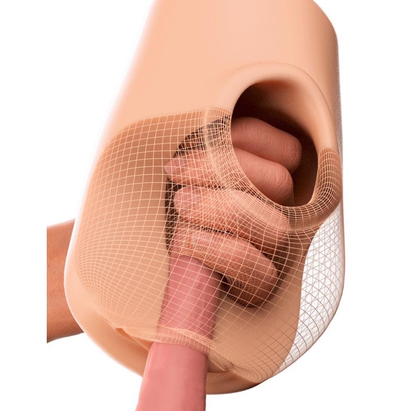 Masturbator Pussy Pounder Squeeze Stroker – konstrukcja Squeeze Core, kanał penetracji 17 cm - 6
