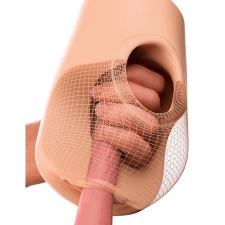 Masturbator Pussy Pounder Squeeze Stroker – konstrukcja Squeeze Core, kanał penetracji 17 cm - 6