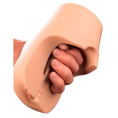 Masturbator Pussy Pounder Squeeze Stroker – konstrukcja Squeeze Core, kanał penetracji 17 cm - 7