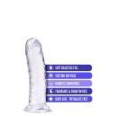 Roar N' Ride - przezroczysty dildo z przyssawką, TPE premium, 20,3 cm, Ø 5 cm - 5