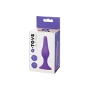 Korek analny Silicone Purple - silikon medyczny, podstawa-przyssawka, 10,2 cm - 6