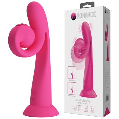 Wibrator Selma Snail Rabbit - podwójna stymulacja (typ rabbit), elastyczny silikon, Hot Pink - 1