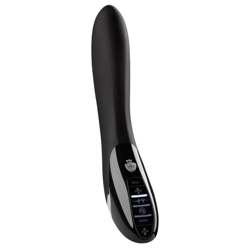 Wibrator dwusilnikowy E-Stim Electric Eric Black Edition – 27 cm, średnica 3,5–3,8 cm - 2