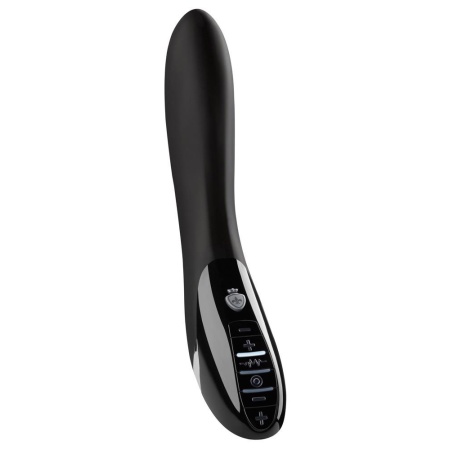 Wibrator dwusilnikowy E-Stim Electric Eric Black Edition – 27 cm, średnica 3,5–3,8 cm - 2