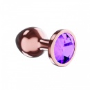 Plug-Butt Plug Diamond Amethyst Shine S Rose Gold - 1