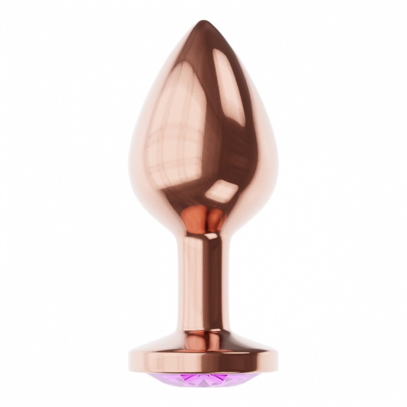 Plug-Butt Plug Diamond Amethyst Shine S Rose Gold - 2