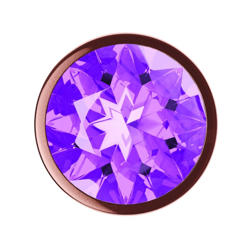 Plug-Butt Plug Diamond Amethyst Shine S Rose Gold - 3