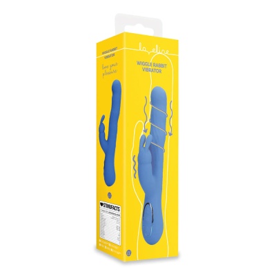 Wiggle Rabbit Vibrator - Jetset Blue - 1 2