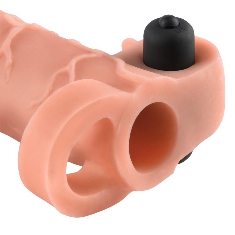 Przedłużka penisa Real Feel 2" Extension Light – wibrująca, wydłuża żołądź o 5,1 cm, długość całkowita 16,5 cm - 3