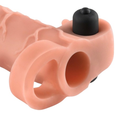Przedłużka penisa Real Feel 2" Extension Light – wibrująca, wydłuża żołądź o 5,1 cm, długość całkowita 16,5 cm - 3