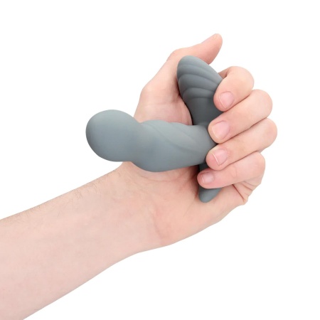 Rotating Prostate Stimulator with Remote Control - Gotham Grey - 9