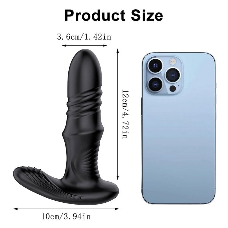 Masażer prostaty LS03 12 cm czarny - 6