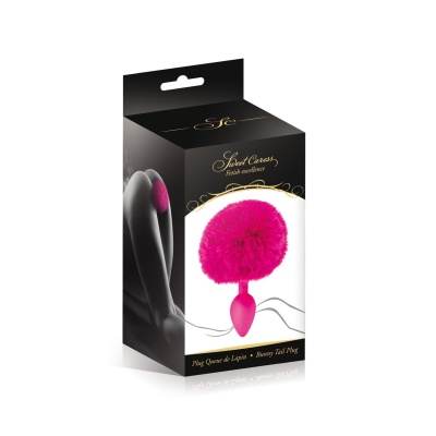 POMPOM FUCHSIA ANAL PLUG - 1 2