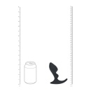 Double Ripple Silicone Prostate Massager - Black - 7