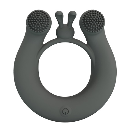 Pierścień erekcyjny Master Ring z dwoma silnikami i wypustkami - 6 cm - 2