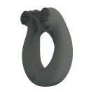 Pierścień erekcyjny Master Ring z dwoma silnikami i wypustkami - 6 cm - 3