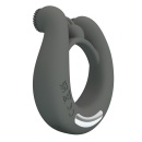 Pierścień erekcyjny Master Ring z dwoma silnikami i wypustkami - 6 cm - 5