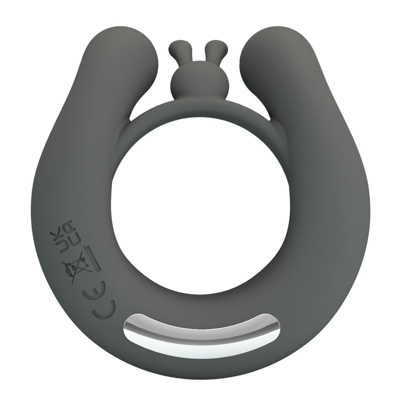 Pierścień erekcyjny Master Ring z dwoma silnikami i wypustkami - 6 cm - 6