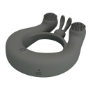 Pierścień erekcyjny Master Ring z dwoma silnikami i wypustkami - 6 cm - 7