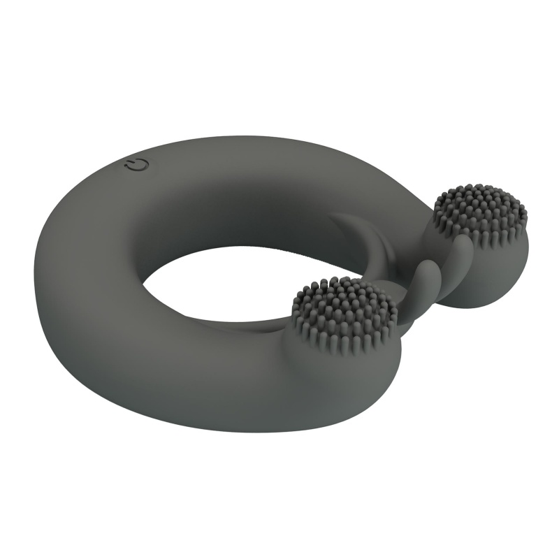 Pierścień erekcyjny Master Ring z dwoma silnikami i wypustkami - 6 cm - 8