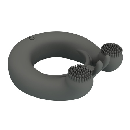 Pierścień erekcyjny Master Ring z dwoma silnikami i wypustkami - 6 cm - 8