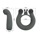 Pierścień erekcyjny Master Ring z dwoma silnikami i wypustkami - 6 cm - 9