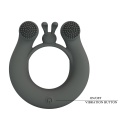Pierścień erekcyjny Master Ring z dwoma silnikami i wypustkami - 6 cm - 10