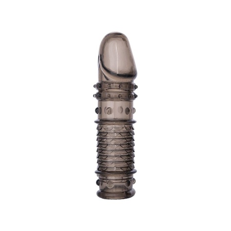 Nakładka na penisa XLover - pogrubiająca i stymulująca, TPE, 13,5 cm - 2