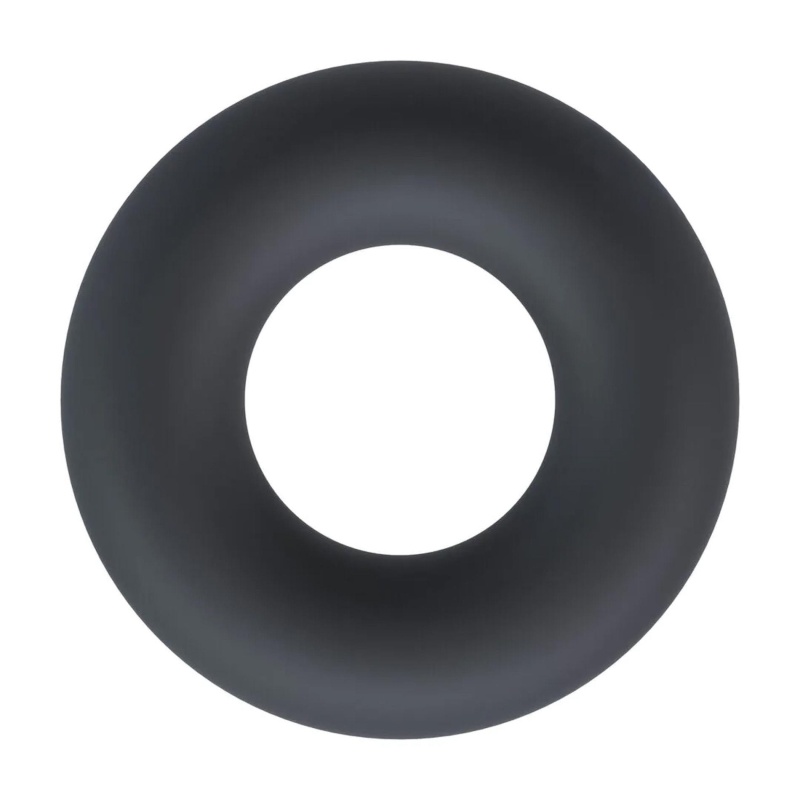 Solid Silicone Cockring - XS - Black - 1
