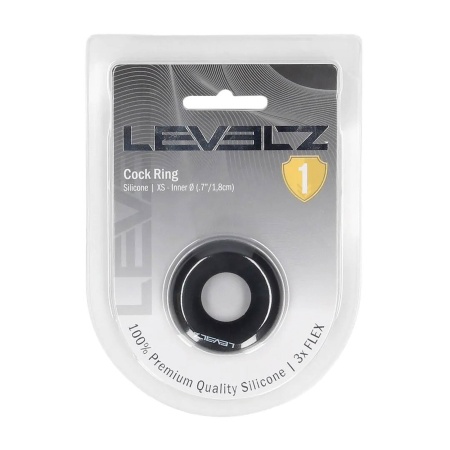 Solid Silicone Cockring - XS - Black - 2