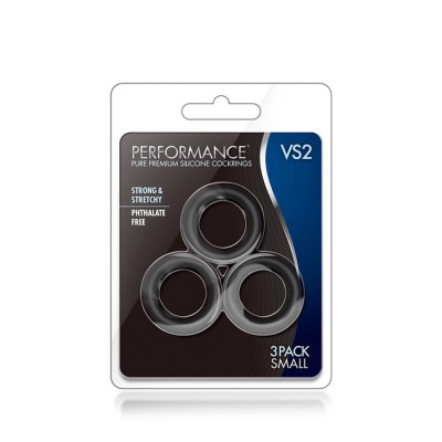 PERFORMANCE VS2 COCK RINGS SMALL BLACK - 1
