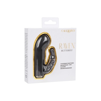 Wibrator Raven Butterfly z podwójną stymulacją punktu G, 10,25 cm - 1