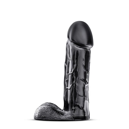 Brutalizer Black - realistyczne dildo z bezporowatego PVC, średnica 9,5 cm, długość całkowita 38,1 cm - 2