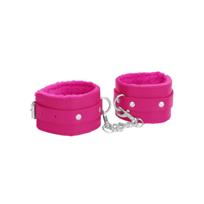Plush Leather Handcuffs - 1