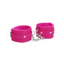 Plush Leather Handcuffs - 1