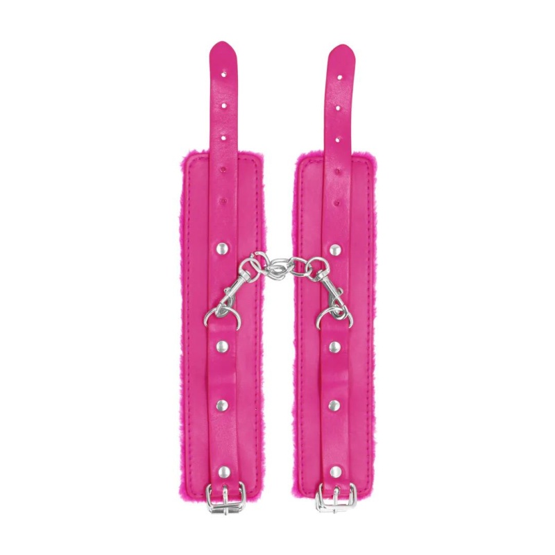 Plush Leather Handcuffs - 3