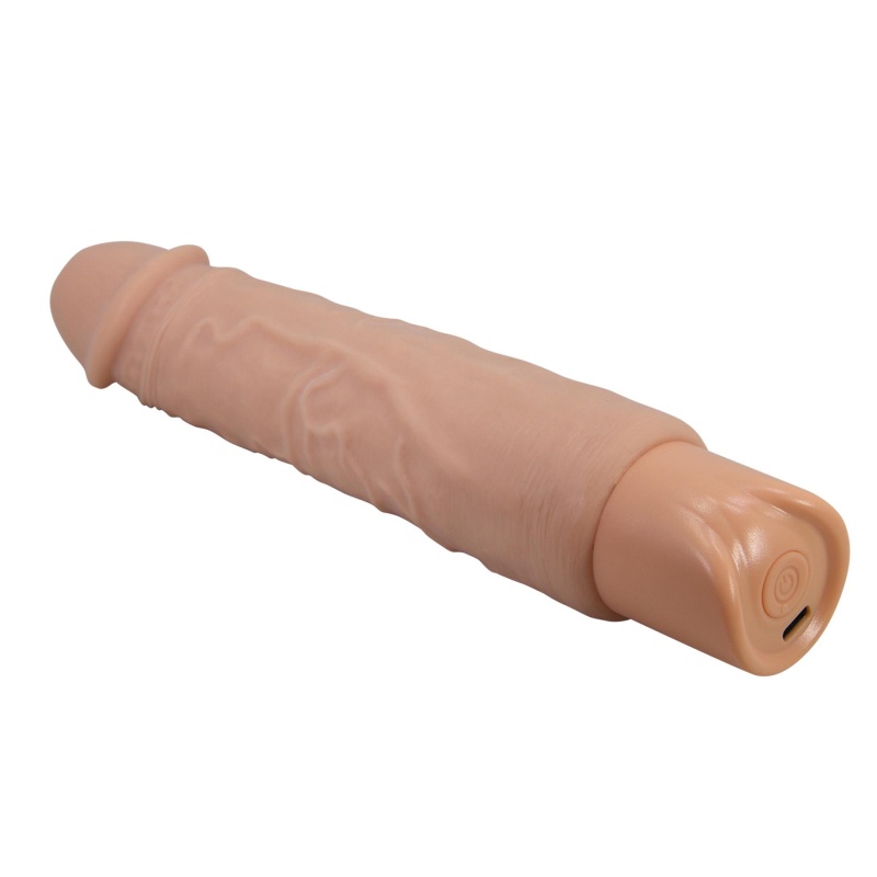 Rufus — realistyczny wibrator dildo: 10 trybów wibracji, TPE, 23,8 cm - 7