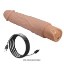 Rufus — realistyczny wibrator dildo: 10 trybów wibracji, TPE, 23,8 cm - 11