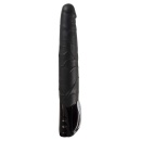 Wibrator Push Thrusting Black — mechanizm posuwisto-zwrotny, żyłkowana powierzchnia, TPE/ABS, 27,7 cm - 6