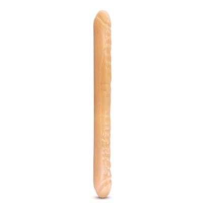 B YOURS 18INCH DOUBLE DILDO BEIGE - 1 2