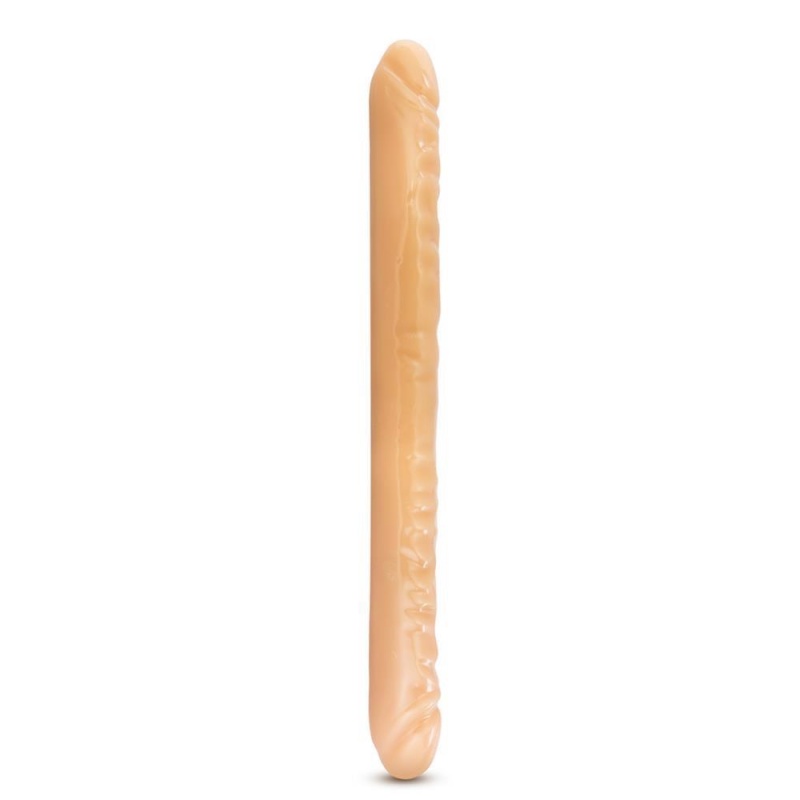 B YOURS 18INCH DOUBLE DILDO BEIGE - 2